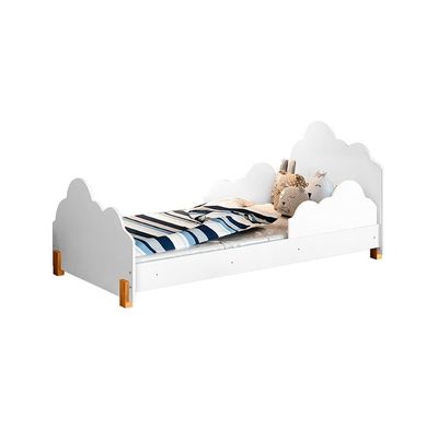 Cama Infantil Princesa Juvenil Branca E Amêndoa + Luminária Led - Cor: Branco