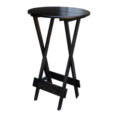 Kit 4 Jogos De Mesa Bistrô De Madeira Dobrável Com 3 Banquetas - Tabaco