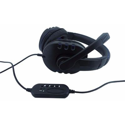 Fone Ouvido Headset Gamer Pc Playstation Ps4 Ps3 Jogo e Chat Kp-359 Azul