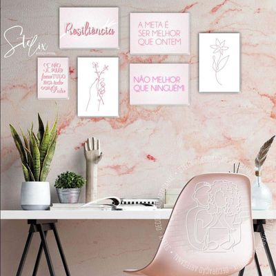 Quadros Placas Mdf 6mm Sala Moderna Frosa Quarto 5 Un 29x20