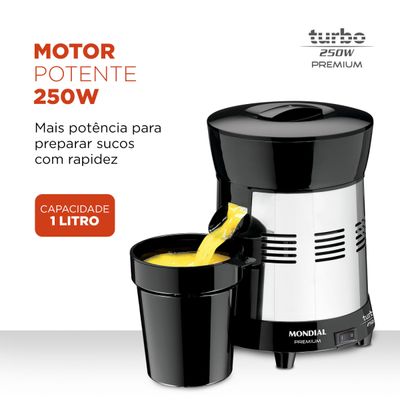 Extrator de Sucos Mondial Turbo Premium E-10 Bivolt