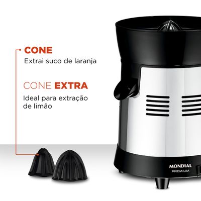 Extrator de Sucos Mondial Turbo Premium E-10 Bivolt