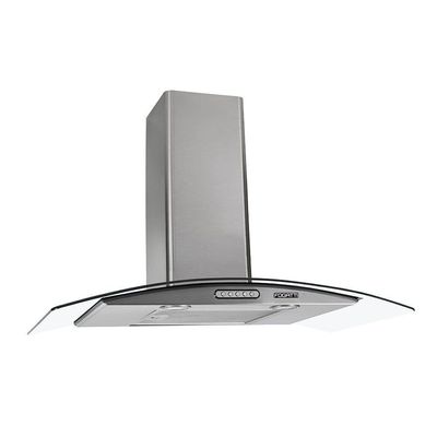 Coifa de Parede 75cm Vidro Curvo Duto Slim Fogatti Inox 110V 110V