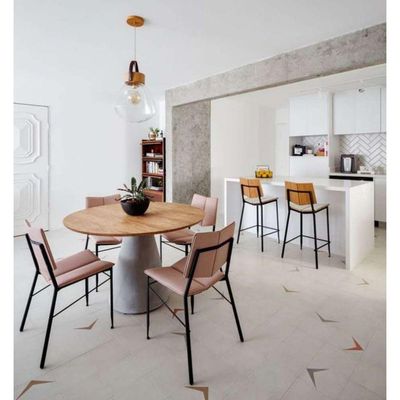 Base Para Mesa Cone Cimento Tampos de 60cm Até 110cm Cinza