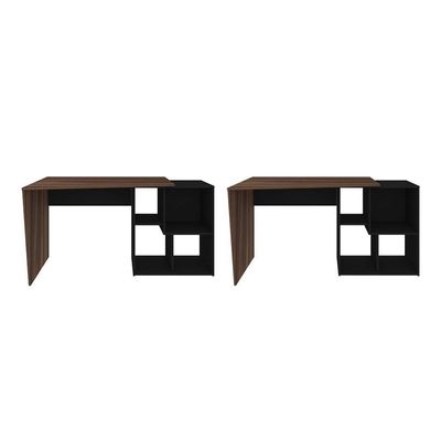Conjunto De Escrivaninhas Cancún Ipê Preto