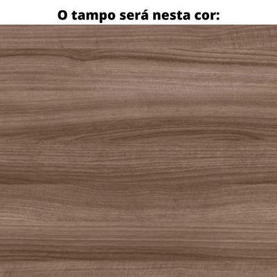 Mesa De Reunião Retangular 260 X 120 Cm Pé Tubular Pe25 Em Mdp Walnut Base Branco