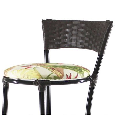 Kit Com 8 Banquetas Altas Forts Fibra Uv Bancada, área Goumert, Bar, Piscina, Balcão, Floral Verde