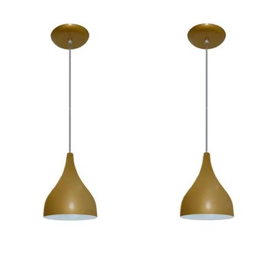 Luminárias Pendentes Balcão 2 Un Dourado