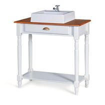 16999419004324 Mini Lavabo Pé Toneado 1 Gaveta Superior E 1pratateleira Com Cuba Dália M53061 Cor Imbuia - Verniz