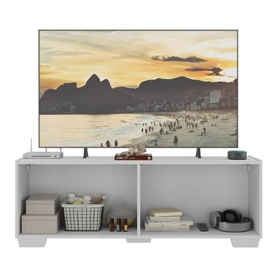 Rack Para Tv Até 50 Polegadas Com 4 Portas Multimóveis Mp1072 Branco Branco