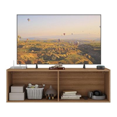 Rack Para Tv Até 50 Polegadas Com 4 Portas Suspenso Multimóveis Mp1070 Rustic Rustic
