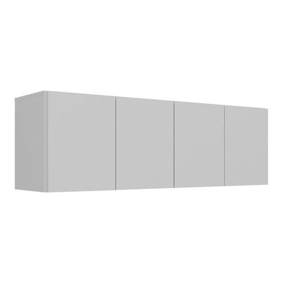 Armário De Cozinha Aéreo 4 Portas Multimóveis Mp2156 Branco Branco