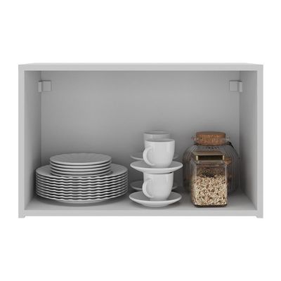 Armário De Cozinha Aéreo 2 Portas Multimóveis Mp2154 Branco Branco