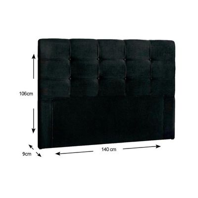 Cabeceira Cama Box Estofada Casal Casal Clean Suede Cinza - Simbal
