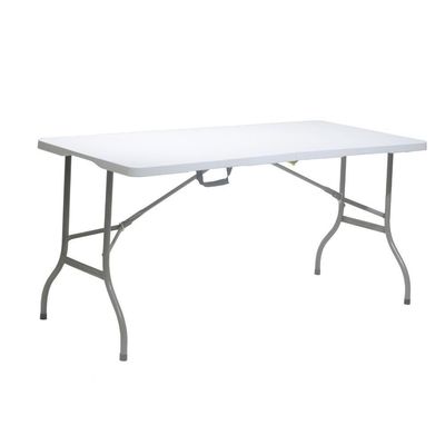 Mesa Dobrável De Polipropileno 152cm X 70cm Branca