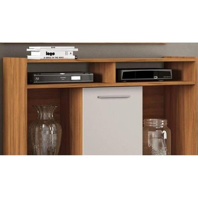Rack Para Tv Até 43'' Combo Show Com Pés Notável Freijo Trend Com Off White