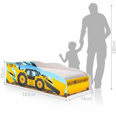 Mini Cama Escavadeira Com Colchão