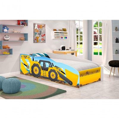Mini Cama Escavadeira Com Colchão