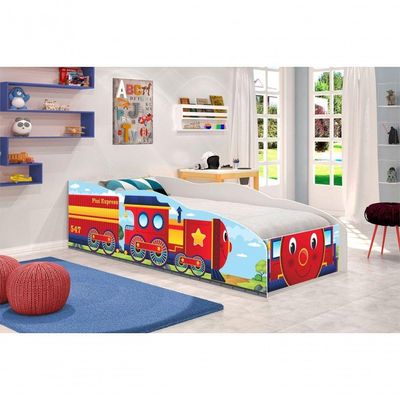 Mini Cama Carro Trenzinho Fumaça