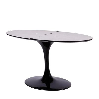 Mesa Saarinen Oval Freijó 120x80cm - Base Preta