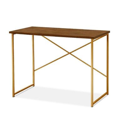 Aparador Estilo Industrial 90 Cm Miami Klm Móveis Imbuia/dourado