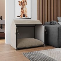 Casinha De Cachorro Pet Tati Raças Pequenas - Bege - Cor: Bege
