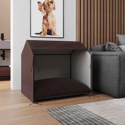 Casinha De Cachorro Pet Tati Raças Pequenas - Marrom - Cor: Marrom