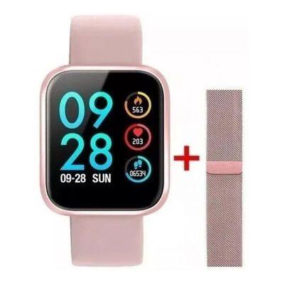 Relógio Smartwatch P70 Android Ios Rosa