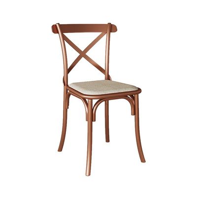 Mesa Com 4 Cadeiras Cobre Jantar Preta Base Cobre Marrom