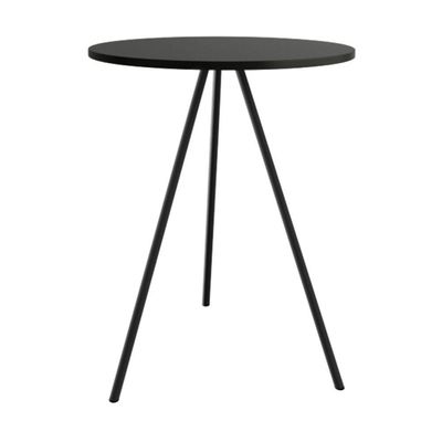 Mesa Lateral Gabriela Wood Preto - Cor: Preto