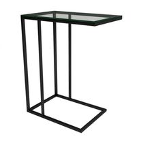 Mesa Lateral Encaixe Elena Preto - Cor: Preto