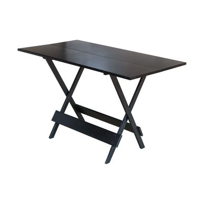 Conjunto Mesa De Madeira Dobravel 1,20X70 Tabaco 8 Cadeiras - Marrom