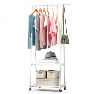 Arara Guarda Roupas Organizadora C Roda Multifuncoes Closet