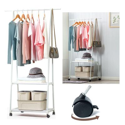 Arara Guarda Roupas Organizadora C Roda Multifuncoes Closet