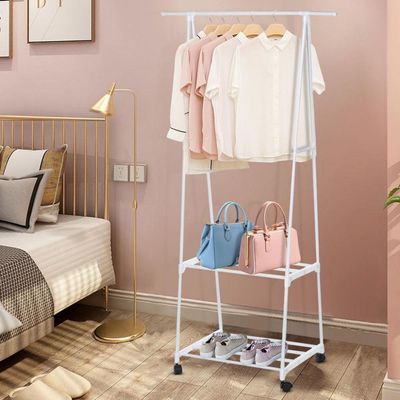 Arara Guarda Roupas Organizadora C Roda Multifuncoes Closet