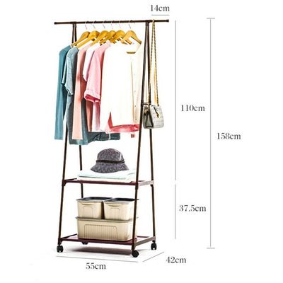 Arara Guarda Roupas Organizadora C Roda Multifuncoes Closet