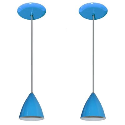 Lustres Pendentes 2 Un Azul