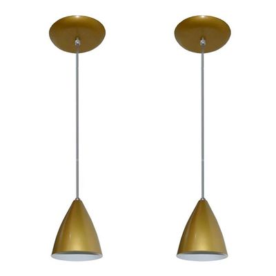 Lustres Pendentes 2 Un Dourado