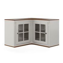 Aéreo De Canto Cozinha 2 Portas De Vidro Hannover - M550708V Garapa - Verniz