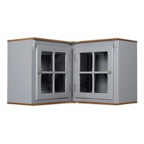Aéreo De Canto Cozinha 2 Portas De Vidro Hannover - M550708V Garapa - Verniz