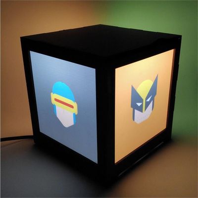 Luminária Box X-men Em Mdf