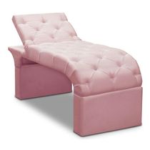 Maca Estofada Estética Cílios Regulável Spa Veludo Juliette :rosê