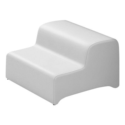 Maca Salão De Beleza E Puff 190X70Cm Sintético Branco