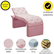Maca Estofada Estética Cílios Regulável Spa Veludo Juliette :rosê