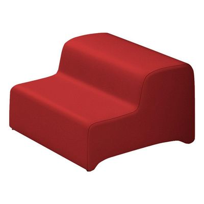 Maca Salão De Beleza E Puff 190X60Cm Sintético Vermelho