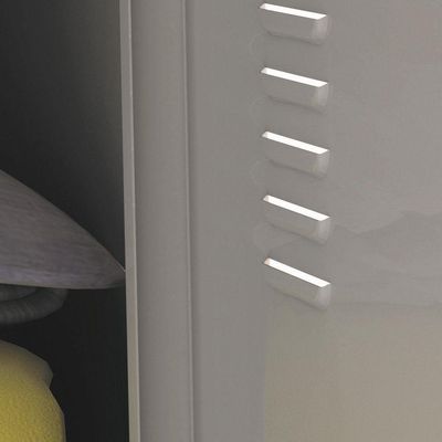 Armário Roupeiro Aço 4 Portas Guarda Volume Ea701 Cinza