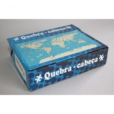 Quebra Cabeça Mapa Mundi Ilustrativo 80 Pçs - 79x46cm