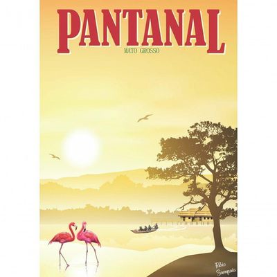 Quebra Cabeça Pantanal 98 X 70cm 1014 Peças