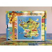 Quebra Cabeça Mapa Ilustrativo Da França 676 Pçs - 78 X 78cm