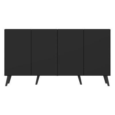 Aparador Buffet 4 Portas Multimóveis V3556 Preto
